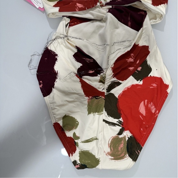 NWT $148 Kate Spade [ Small ] Floral Knotted Halter Twist One‎ Piece Swimsuit - Picture 10 of 13